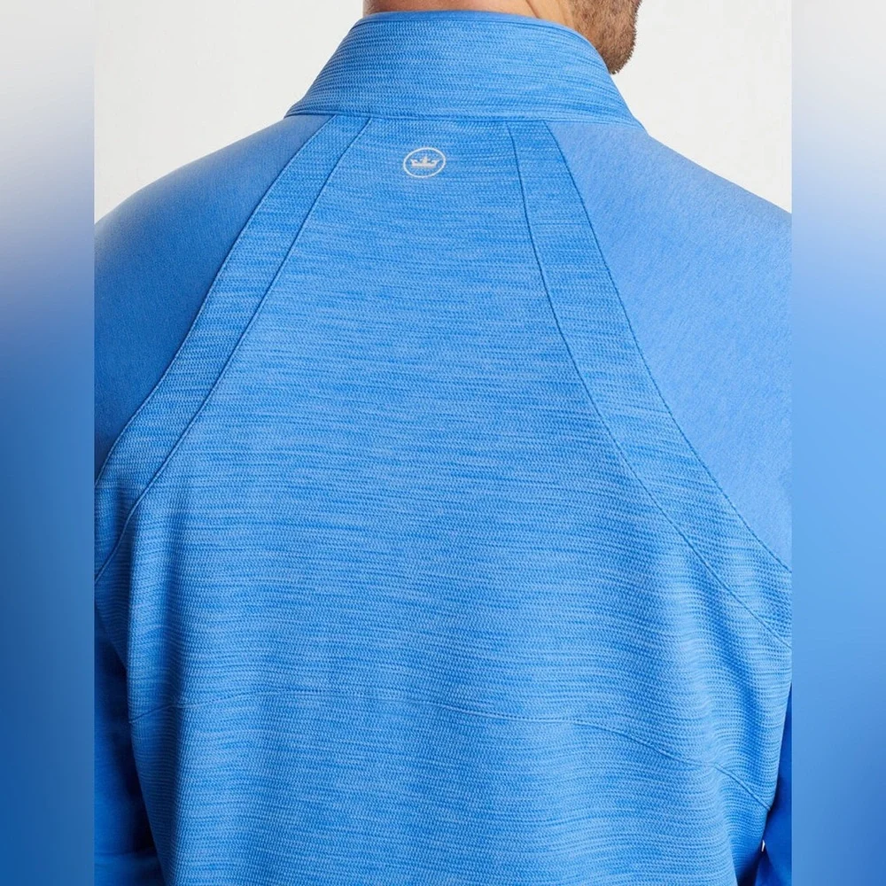 Peter Millar Liberty Blue Vista Hybrid Full-Zip Jacket MF24EK43 Golf - Picture 6 of 6